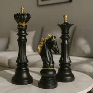 Regal Chess Trio Sculptures