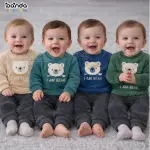 بيجامة قطيفة مبطنة بيتي، وجه دب I am bear ، sh