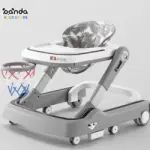 مشاية اطفال متعددة الوظائف مع العاب تفاعلية ، قابلة للتعديل والطىّ عجل دوران ٣٦٠درجة