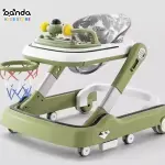 مشاية اطفال متعددة الوظائف مع العاب تفاعلية ، قابلة للتعديل والطىّ عجل دوران ٣٦٠درجة