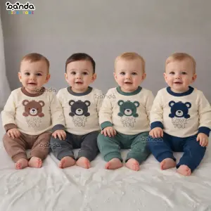 بيجامة قطيفة بيتي دبدوب love you sh