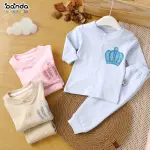 بيجامة بيتي قطن تطريز تاج من شيك بيبي