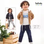 طقم خروجي ٣ قطع جاكيت جيبين رباط من جود