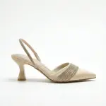 Elegant Sparkle Slingbacks Heel C-84