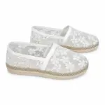 Embroidered Lace Ballerina Flats BN-62