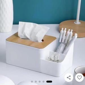 Tissue box and organizer