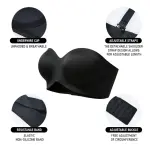 Strapless Underwire Bra Plus Size Bandeau with Removable Straps