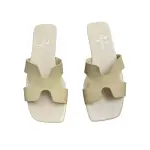 H-Cut Leather Slides SF-66
