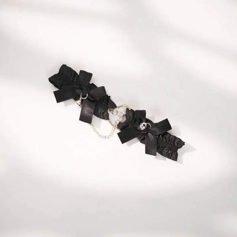 The Midnight Kitten Set: Cat Ear Headband, Bat Mask & Lace choker