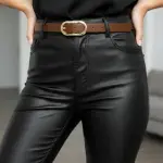 Classic Oval Buckle Leather Belt BT-10
