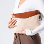 Chic Texture Clutch Bag-beige