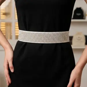 Diamond-Style Encrusted Party Belt T-51