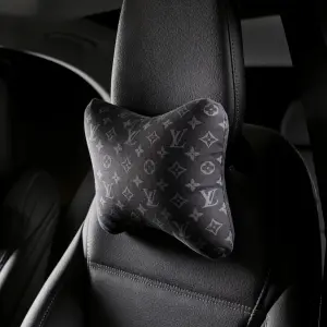 LV Black Set of 2 Neck Pillows