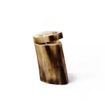 Handcrafted Natural Wooden Candle with Lid – Rustic Vertical Home Décor