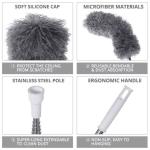 زعافة تنظيف الاسطح المرتفعة بطول ذراع يمتد ل ٣ متر