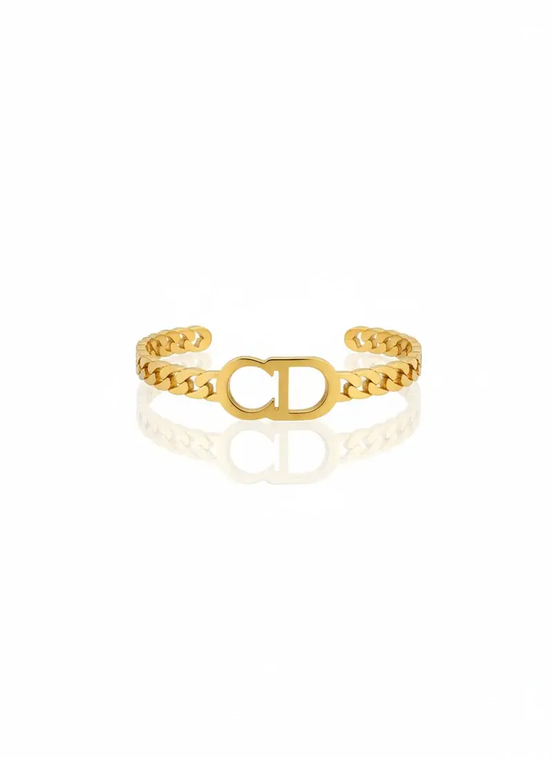 Bracelet Stainless Steel with CD Initial BR-41