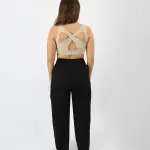Women's Cargo Black Pants