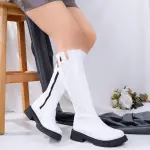 LONG BOOT FLATS LEATHER BLV-34