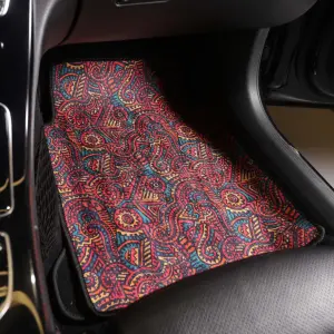 Vintage African - Set of 4 Car Mats