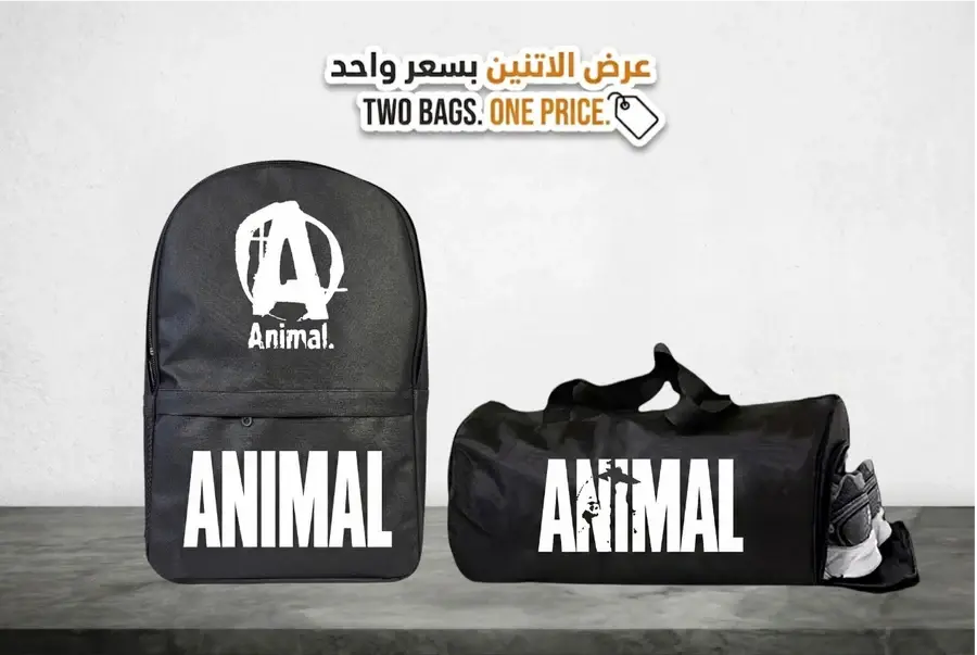 Offer two bags for the price of one bag from MD Stay Fit, a backpack and a duffel bag with pocket shoes