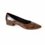 Classic Croco Low Heel Pump BN-49