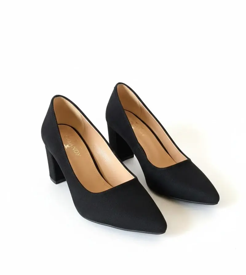 Leather Sandal Thick Heel-R-800