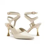 Elegant Heels with Gold Buckle Detail C-86