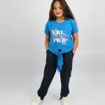 Girl's Basic Navy Sweatpants