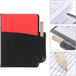 M D Stay Fit Football Referee Card Sets Red Yellow Football Warning Cards PVC Black