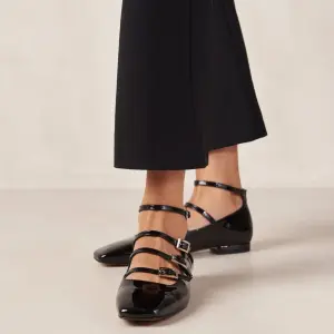 Patent Leather multi straps Flats
