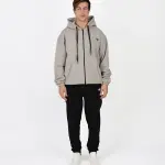 Unisex Essential Zip L.Gray Hoodie