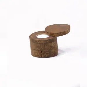 Handcrafted Natural Wooden Candle Eco-Friendly Home Décor with Warm Ambience