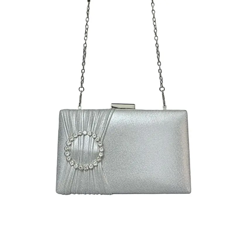 Clutch Bag With a Shiny Front Ring-VS-35