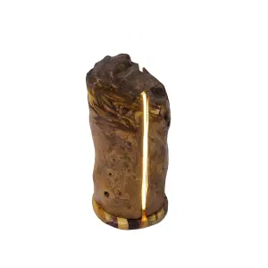 wooden crack lamp solid wood stump crack lamp