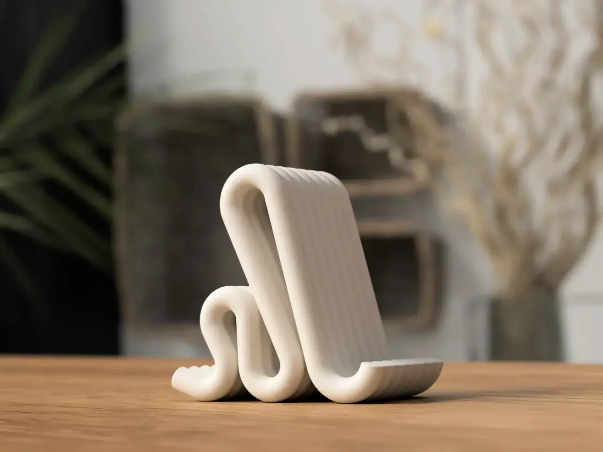 Serpentine Sculptural Phone Stand
