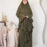OLIVE CREPE SET ISDAL