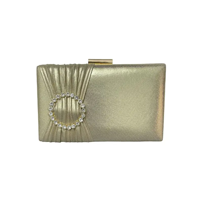 Clutch Bag With a Shiny Front Ring-VS-35