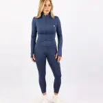 Pocket Flex Capri Navy Leggings