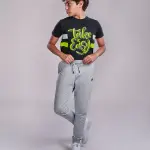 Boy's Sportive Gray Sweatpants