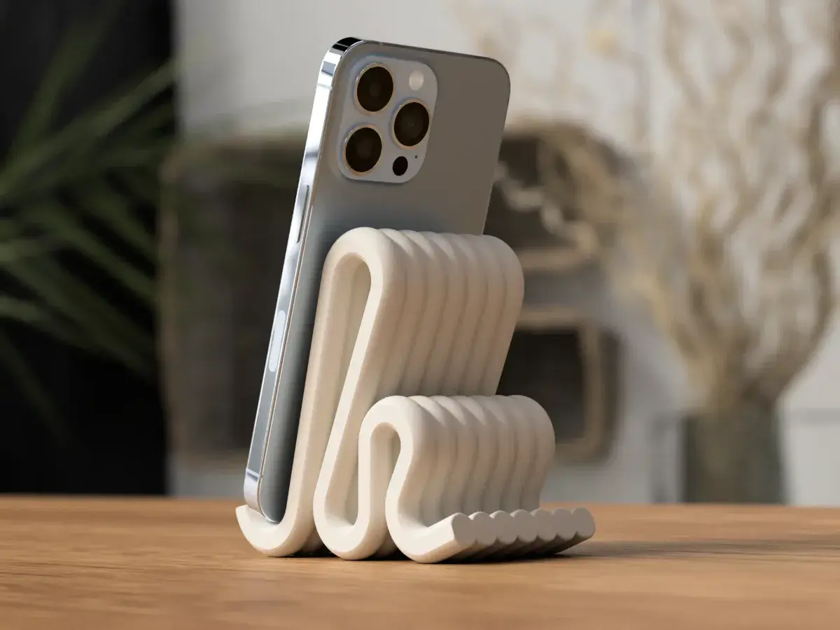 Serpentine Sculptural Phone Stand