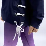 Girls Cropped Navy Sweatshirt