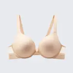 Seamless Soft Wire Plunge Bra Deep V Push Up Smooth Bralette