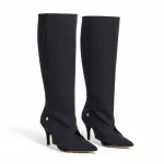 Convertible High-Heel Fabric Boots R-777