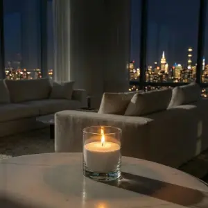 Clear Glass Cylinder Holder