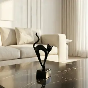 Sculptural Cat Figurine