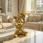 Hand Up Bear Decorative Tray