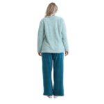 Soft Velvet Pajama Set – Cozy “Good Night” Embroidered Loungewear