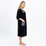 Embroidered Cotton Nightdress with 3/4 Sleeves – Soft, Stylish & Comfortable