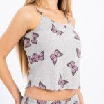 Women’s Cotton Butterfly Print Pajama Set