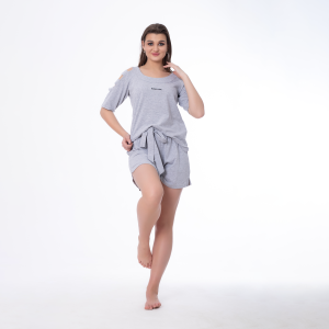Cotton Pajama Shorts Set – Breathable & Comfortable for Summer